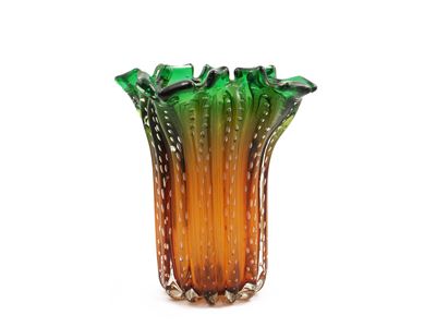 Vaso a Fazzoletto in Vetro Pesante