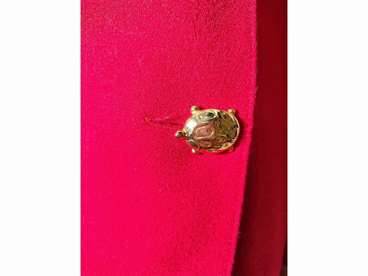 Valentino Miss V, Abito in Crêpe di Lana Rosso