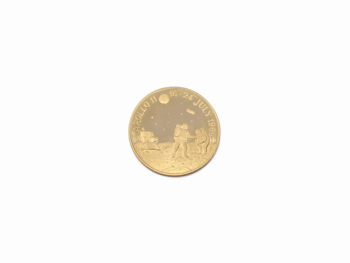 Medaglia Commemorativa Apollo 11 in Oro