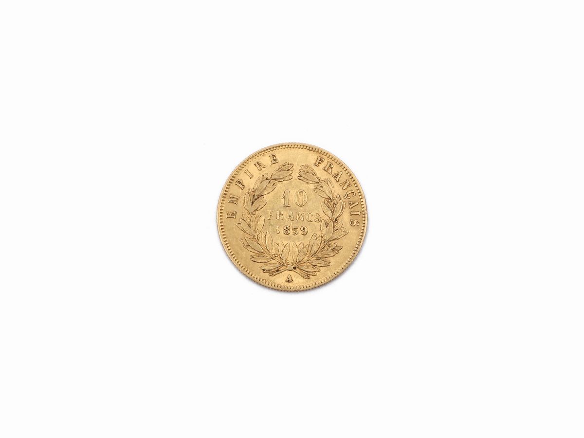 Una Moneta da 10 Franchi in Oro
