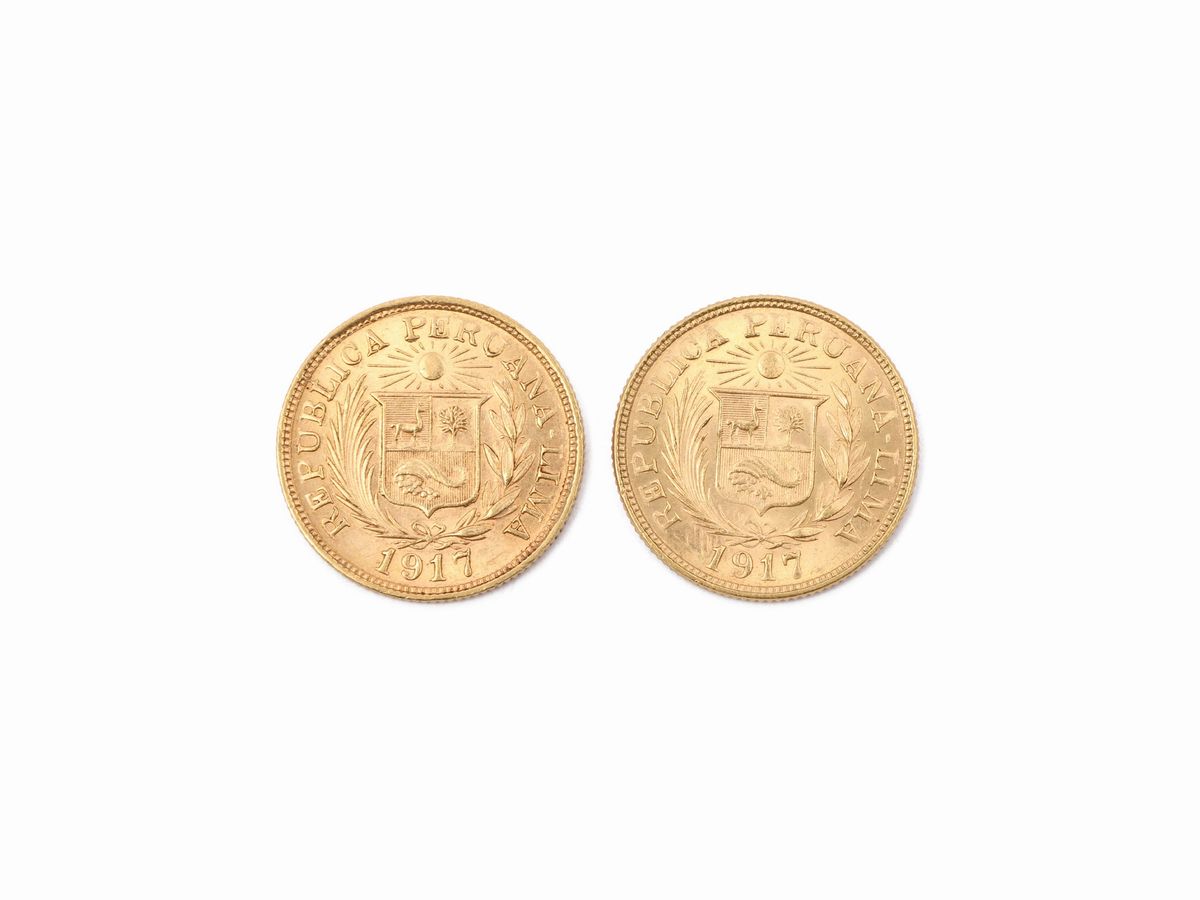 Due Monete da una Libra in Oro