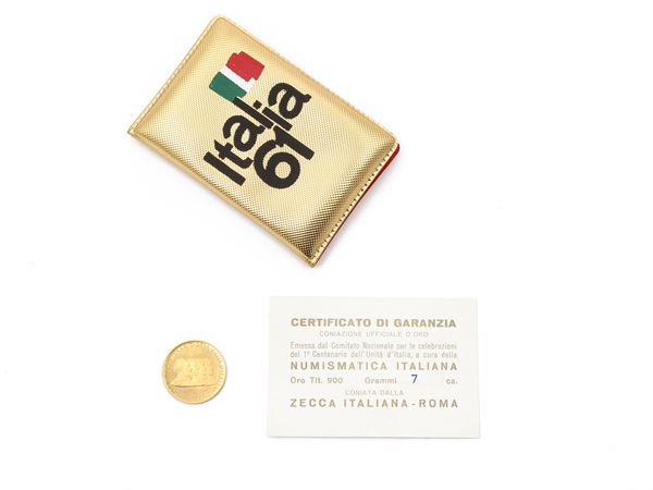 Commemorative medal for the centenary of the unification of Italy in gold