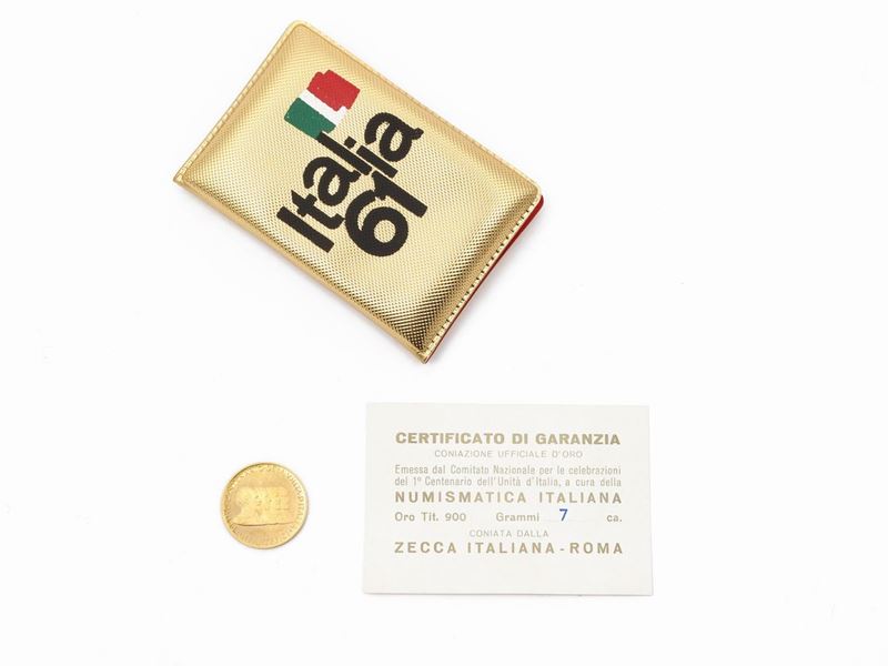 Medaglia Commemorativa Centenario Unità D'italia in Oro