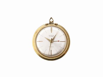 Orologio Jouyeuse Svegliarino da Tasca in Metallo Placcato Oro