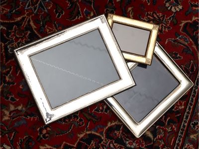 Tre Cornici Portaritratti in Argento