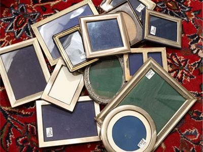 Assortimento di Piccole Cornici Portaritratti in Argento