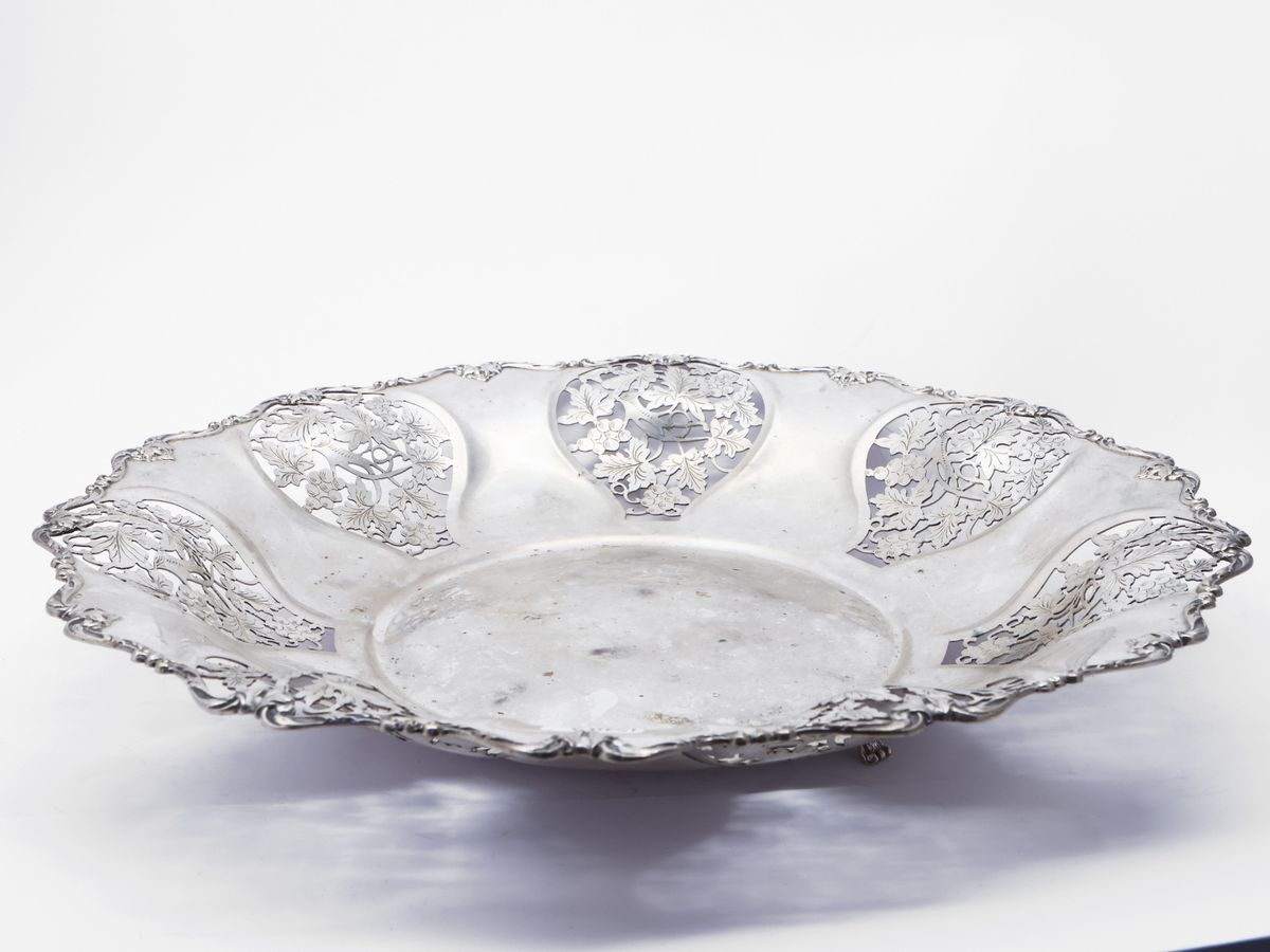 Cestino Centrotavola in Argento