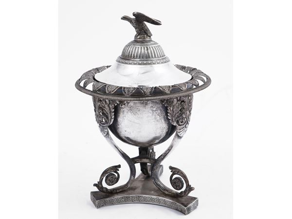 Silver sugar bowl  (Austro-Hungarian Empire, 19th century)  - Auction A florentine house. Between tradition and modernity Silvers - I - - Maison Bibelot - Casa d'Aste Firenze - Milano
