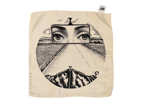 Fornasetti, 'Theme and Variations', Silk clutch bag