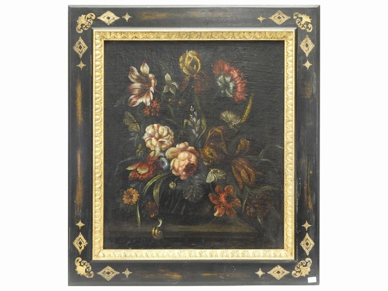 Scuola Fiamminga - Nature Morte con Vasi di Fiori