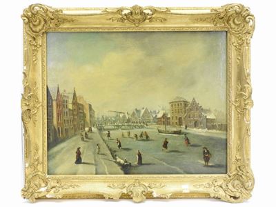 Personaggi su un Canale Ghiacciato