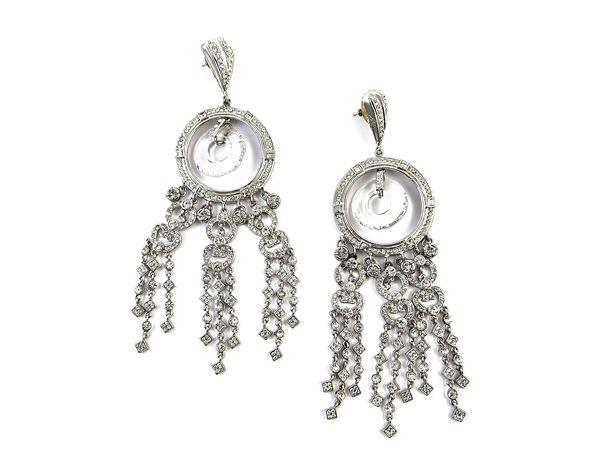 Zini, Large chandelier earrings