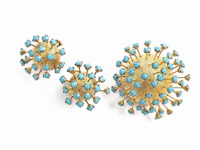 Coro Craft, Demi Parure "sparkly Atomic Sputnik"