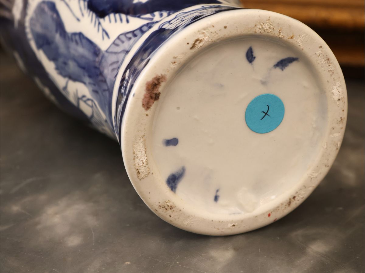 Vaso a Balaustro in Porcellana Cinese