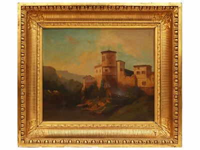 Paesaggi Montani con Vedute di Case