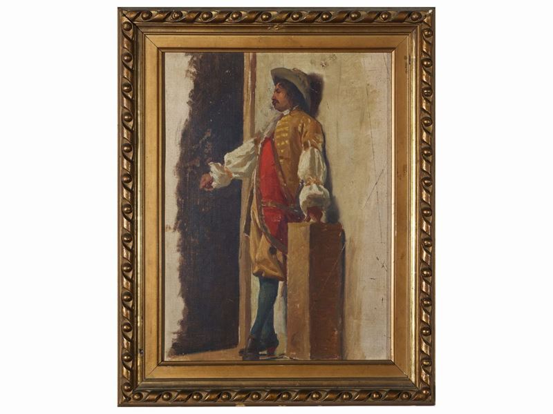 Scuola Fiorentina, Tito Conti Attribuito - Moschettiere