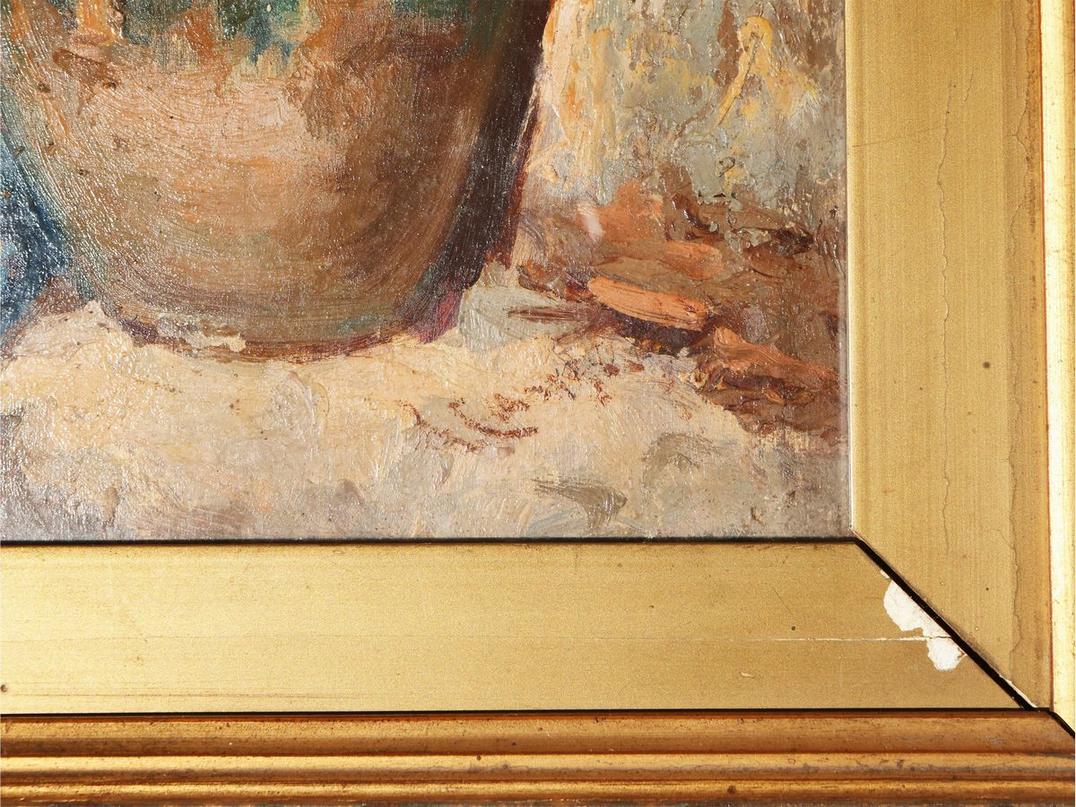 Scuola Italiana della Fine del XIX Secolo - Popolana con Vaso