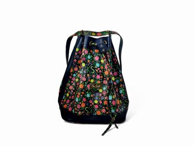 Ken Scott, Borsa Secchiello in Ecopelle Stampata a Fiori