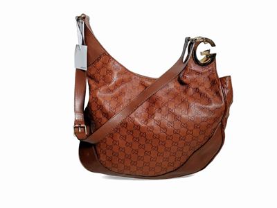 Gucci, Borsa Charlotte in Pelle Guccissima Color Cuoio