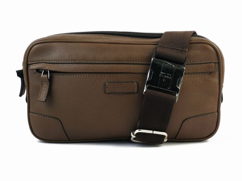 Gucci, Marsupio in Pelle Tortora