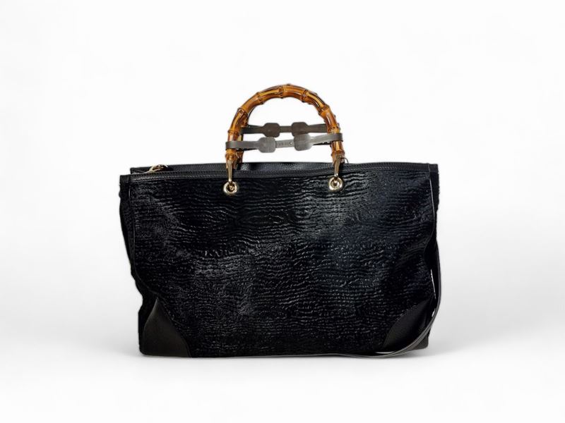 Gucci, Borsa Shopper in Cavallino Nero