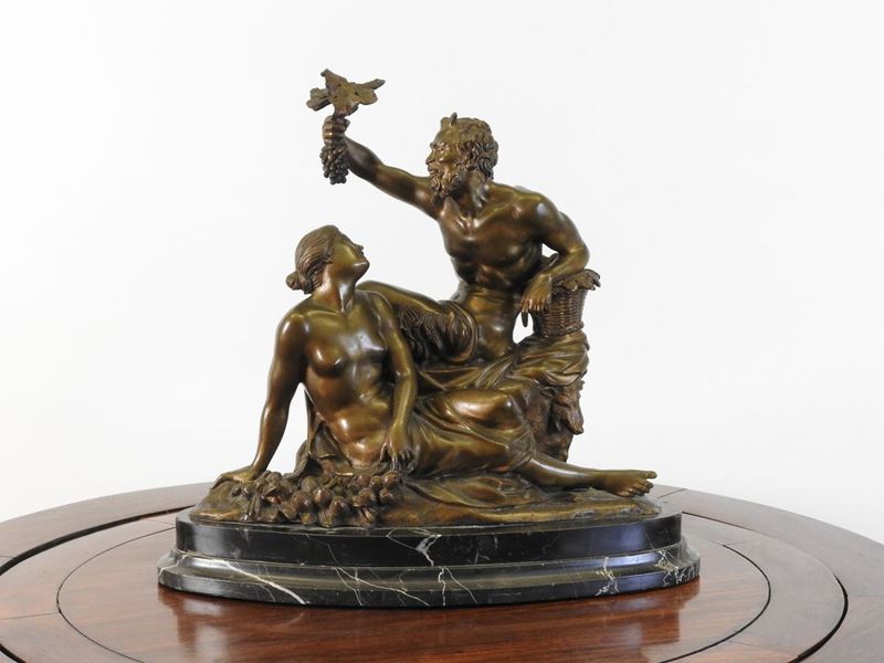 Eugenio Avolio - Fauno Baccante con Ninfa 1912