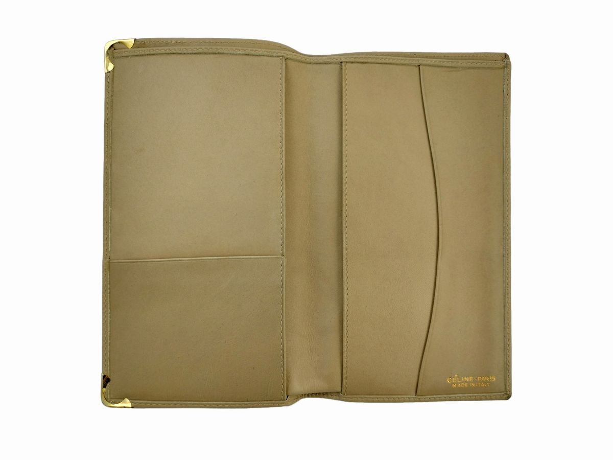 Céline, Porta Documenti in Pelle Crema
