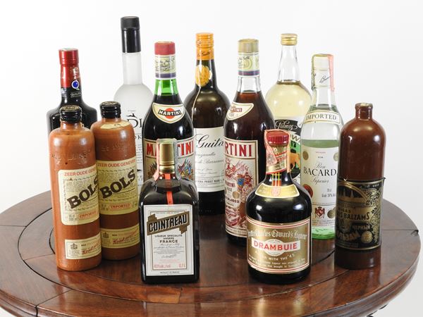 Assortment of liqueurs