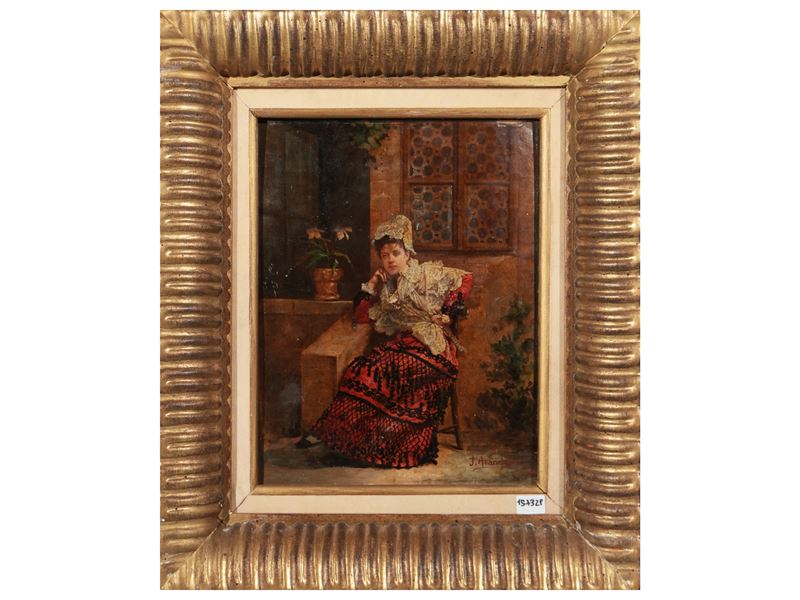 Scuola Spagnola - Ritratto di Donna Seduta