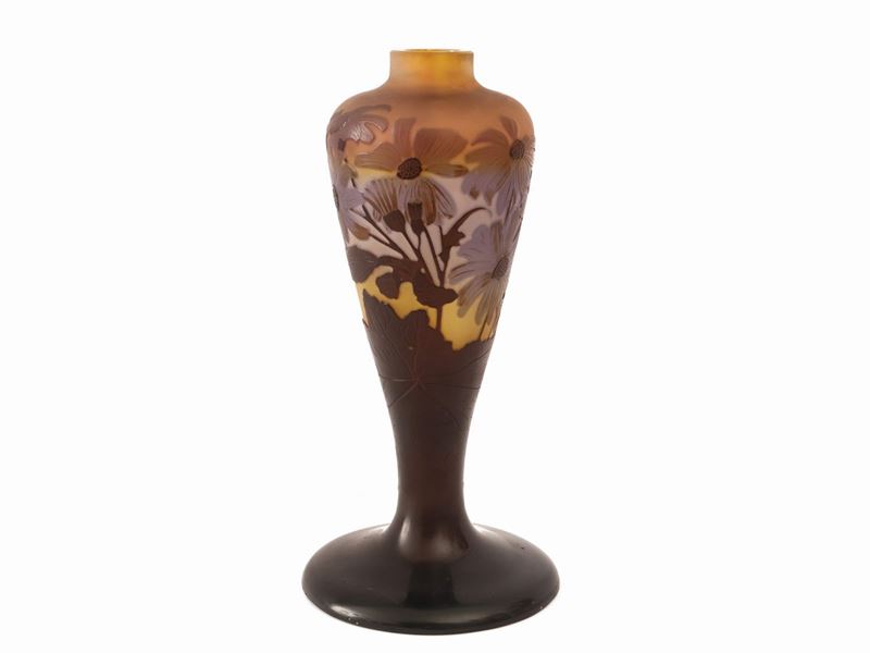 Vaso Gallè in Vetro Doppio