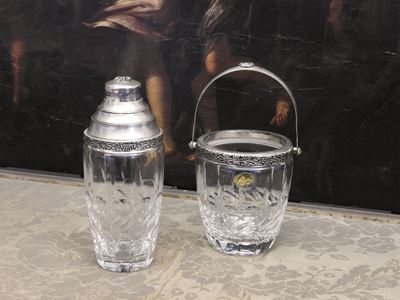 Set da Aperitivo in Cristallo e Argento