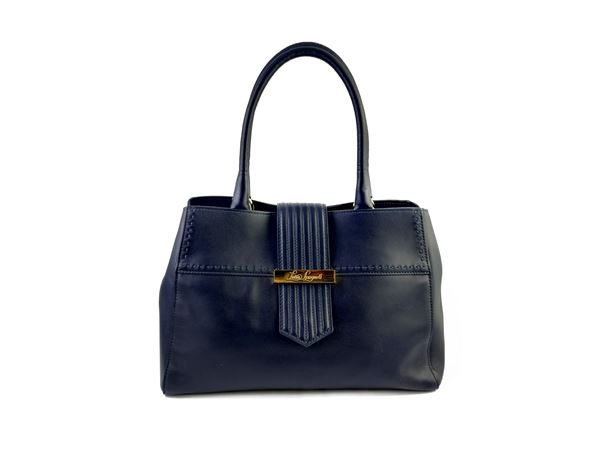 Luisa Spagnoli, Blue leather handbag