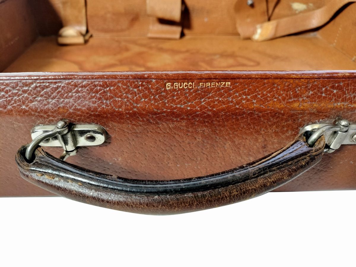 Gucci, Valigetta in Pelle con Custodia