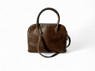 Borsa a Mano in Pelle Color Corda