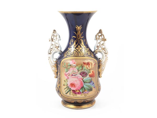 Porcelain baluster vase