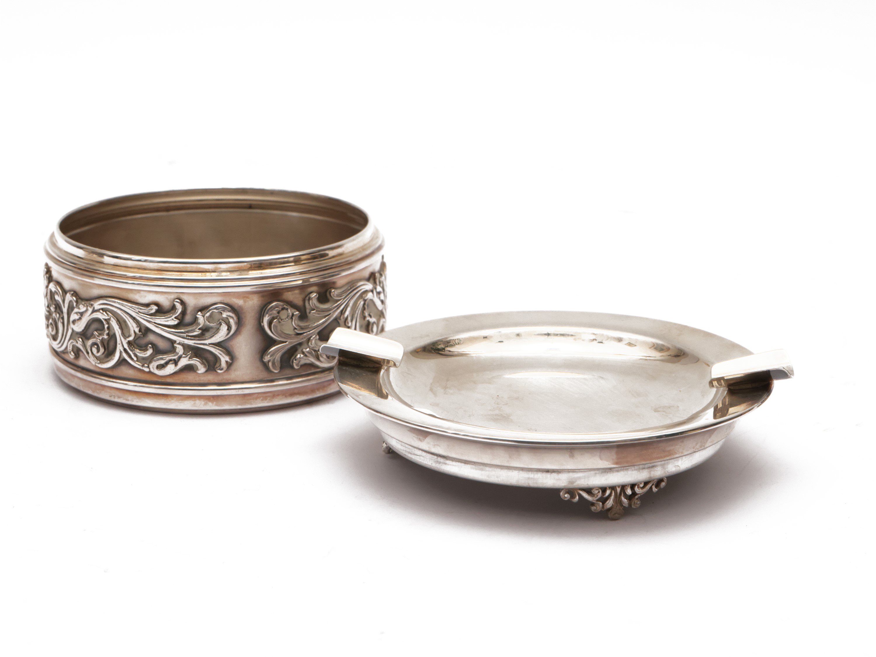 Set da fumo in argento