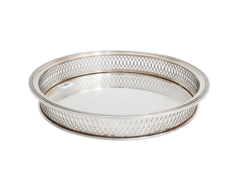 Cestino circolare in argento