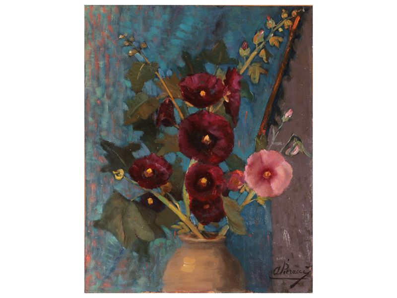 Vasi di fiori (2) dipinti