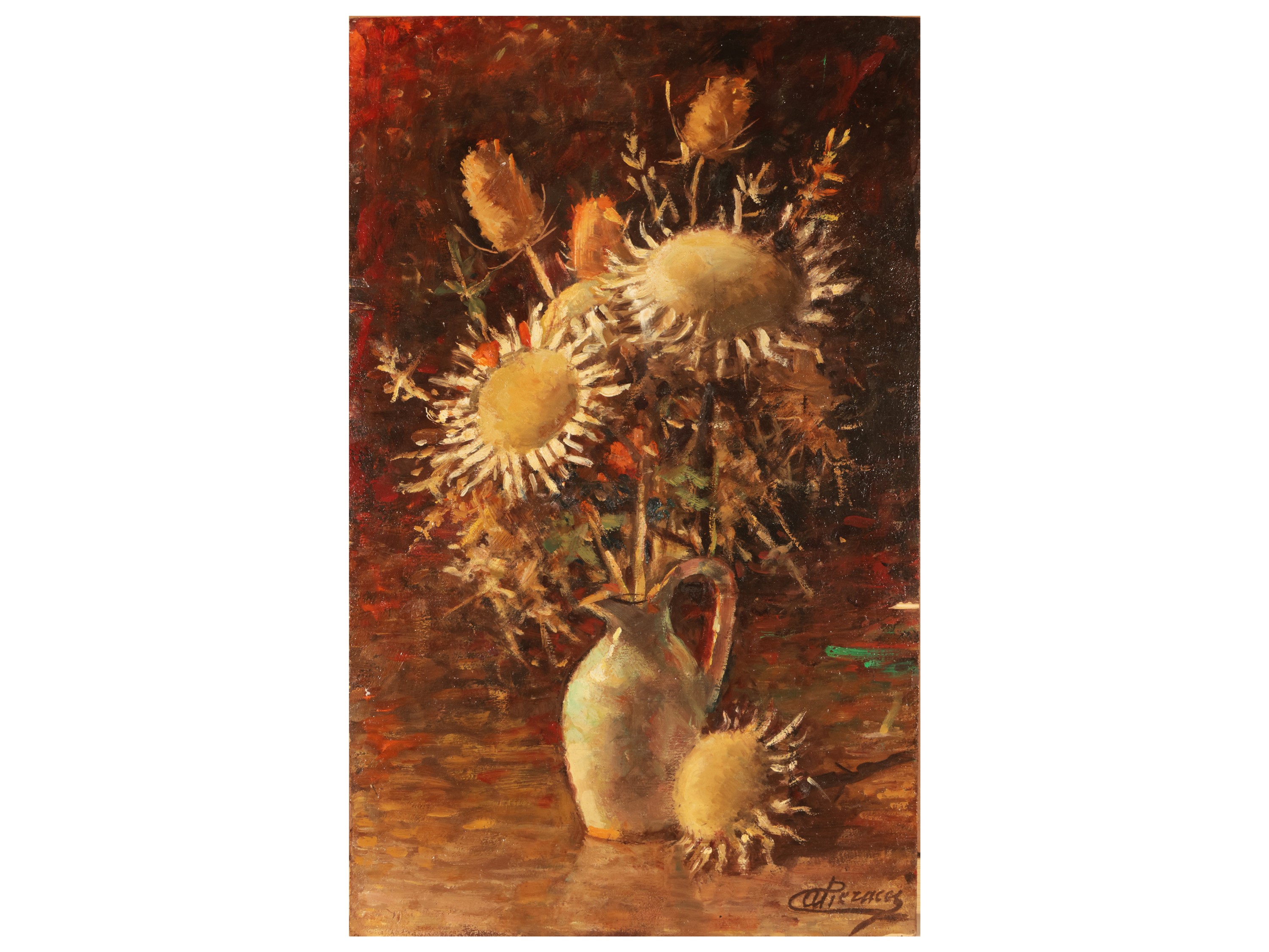 Vasi di fiori (2) dipinti