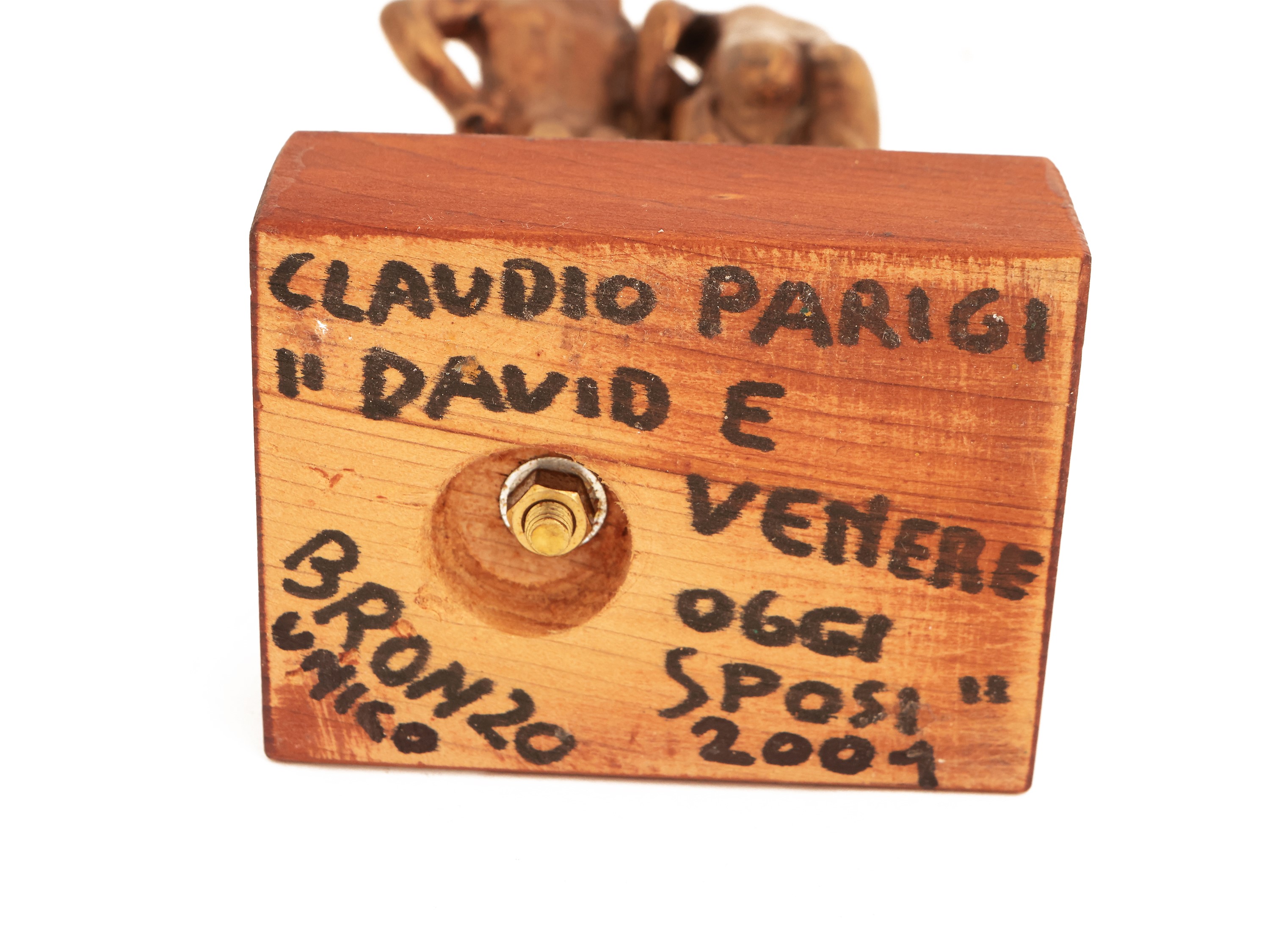 Claudio Parigi - David e Venere Oggi Sposi 2001