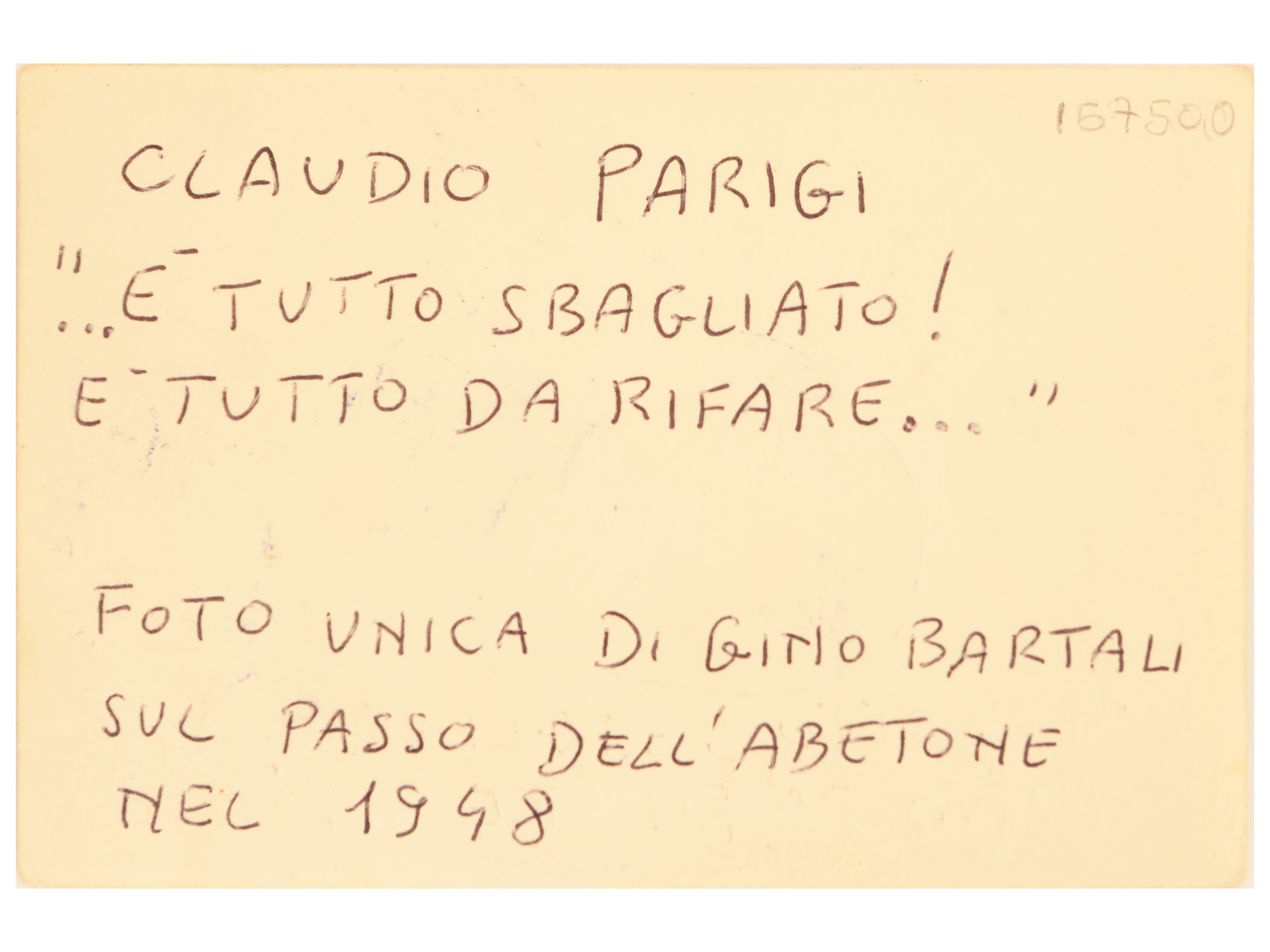 Claudio Parigi - ...è Tutto Sbagliato! È Tutto da Rifare...