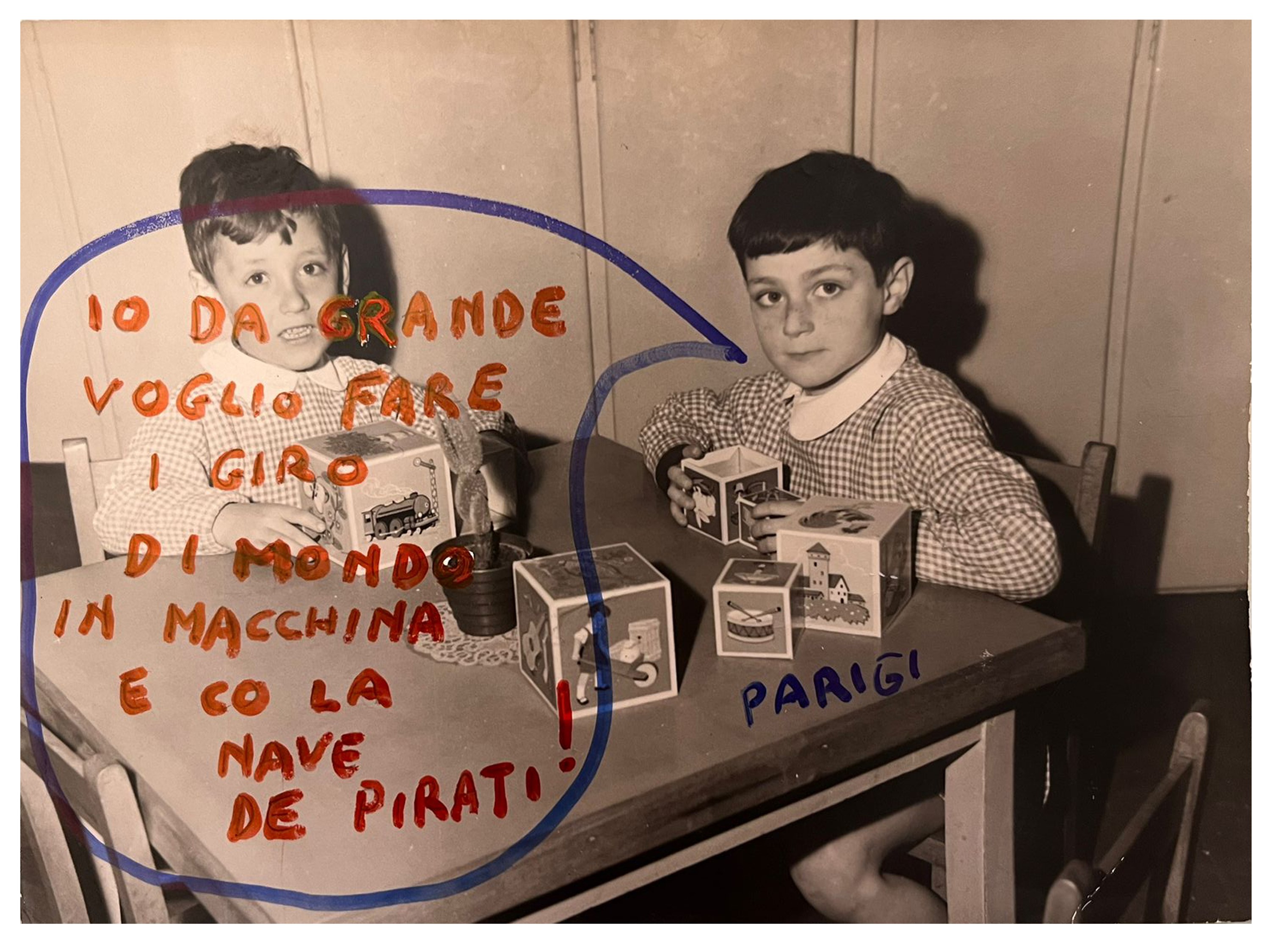 Claudio Parigi - Due Fotografie Ritoccate a Mano