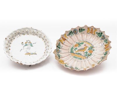 Due Crespine in Maiolica