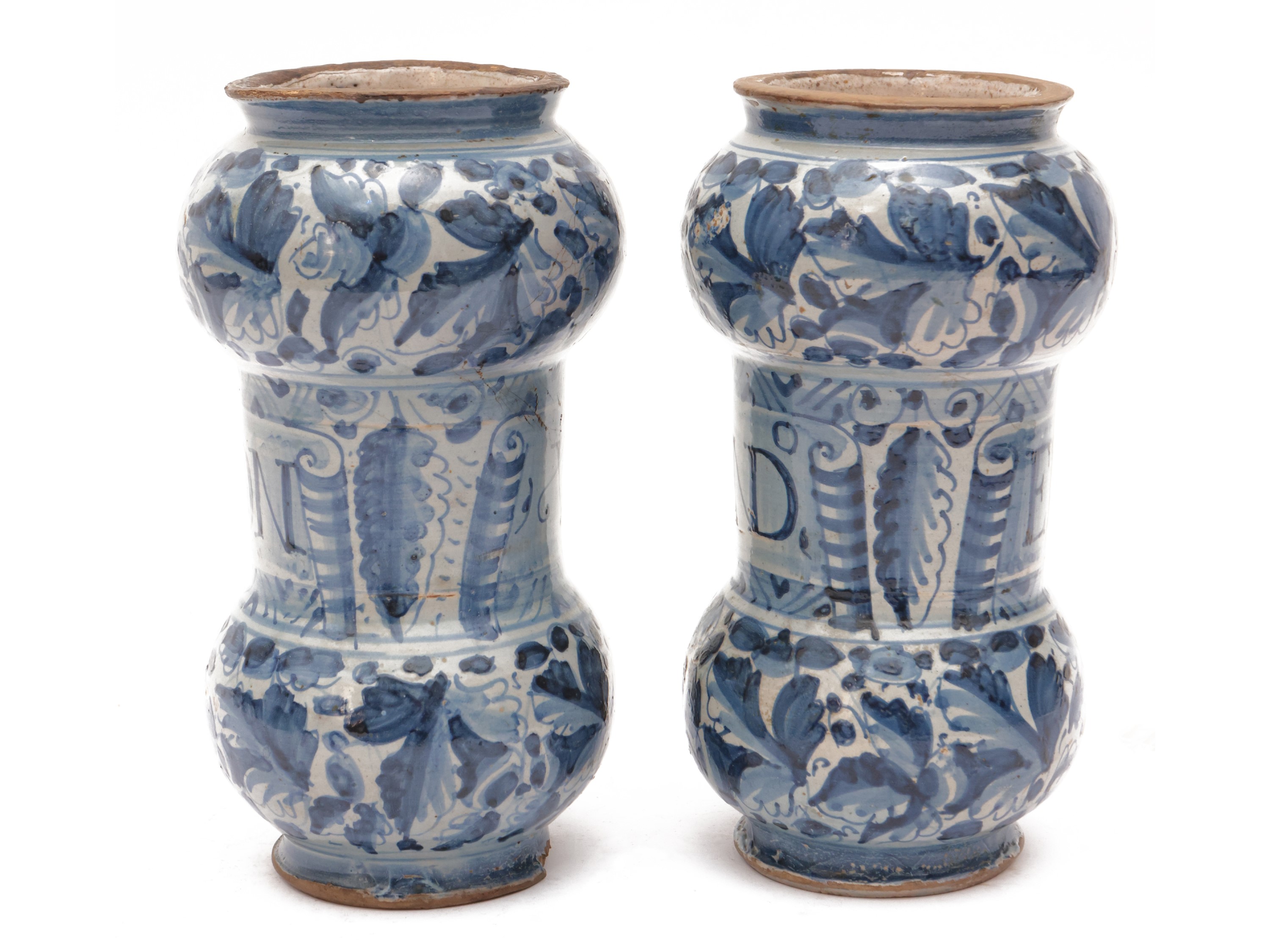 Coppia di Albarelli in Maiolica