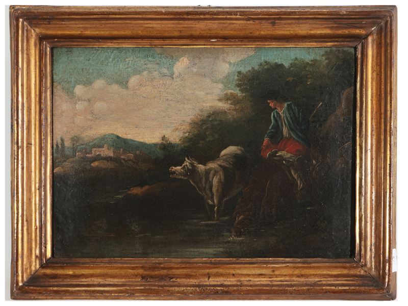 Scuola Veneta del XIX Secolo - Scene Campestri