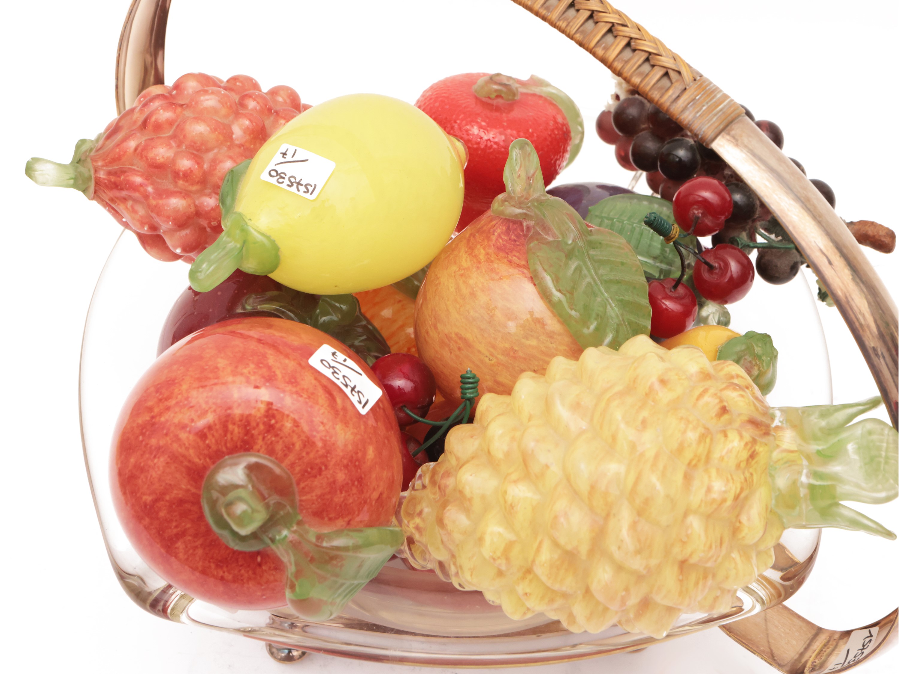 Assortimento di Frutti in Vetro Soffiato Policromo