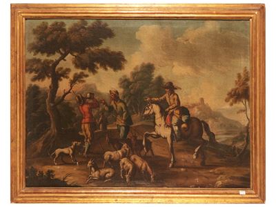 Paesaggio con Personaggi e Armenti