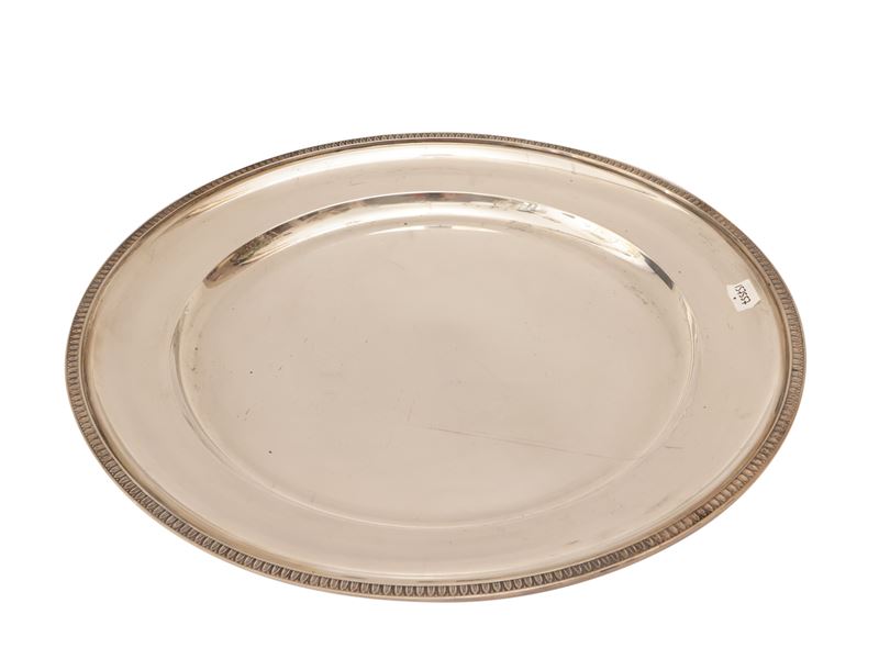 Vassoio circolare in argento