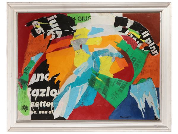 Massimiliano Marchese : Collage 2017  ((XX-XXI secolo))  - Asta L'arte di arredare - Maison Bibelot - Casa d'Aste Firenze - Milano