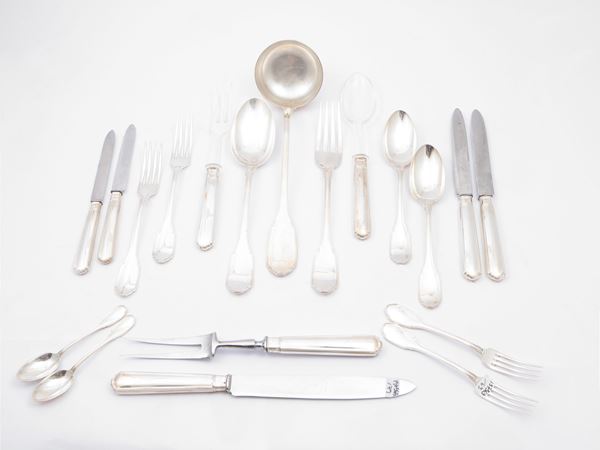Silver cutlery set  - Auction The art of furnishing - Maison Bibelot - Casa d'Aste Firenze - Milano
